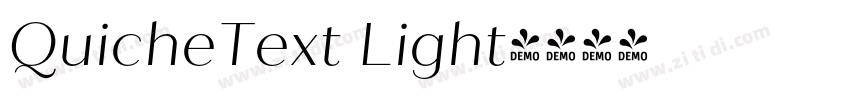 QuicheText Light字体转换